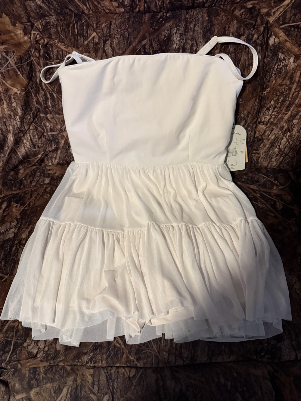 Sugar Swizzle Blogilates Ballerina Dress in White - Size L